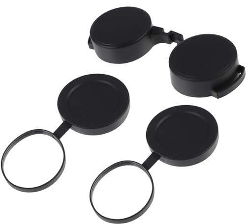 Rain Cover and Lens Cover for Binoculars 42 mm - Eyepiece Cap, Rubber Dust Caps, Protective Cover - Compatible with 8x42, 10x42, 12x42 Binoculars
