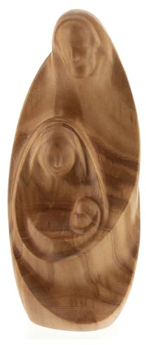 Holyart Natività La tenerezza Legno ulivo Legno Naturale Valgardena, 10 cm (3.94 INC.)
