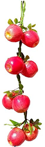 Keuyeo Künstliche Obstschnur, Simulation Apfelgirlande, Realistische Gefälschte Früchte, Hängende Dekoration, Schöne Fotografie-Requisiten