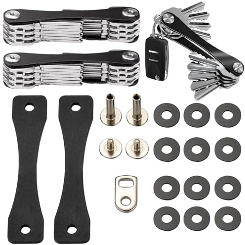 Llavero Compacto,2 Unidades Organizador de Llaves,Llavero,Porta Llaves,Key Organizer,Llavero y Organizador de Llaves Compacto,Organizador de Llaves Organice Sus Accesorios Clave