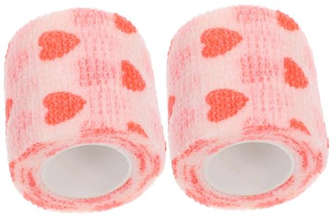 PERSELOSO 2stücke Selbsthaftender Bandage-wickel Für Hunde Elastisches Selbstklebendes Material Zur Behandlung Von Sprüngen Und Schwellungen An Beinen Und Knöcheln Von Haustieren