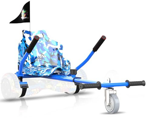 Hoverkart Hoverboard Karting-accessoires Hoverboard-stoelen voor 6,5 inch tot 10 inch Hoverboard Gokart voor kinderen en volwassenen. (Blau)