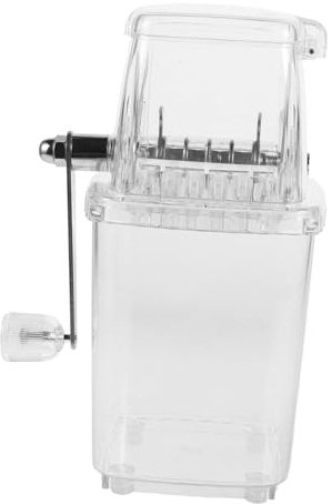 Alipis Machine à Glace Pilée Manuelle Broyeur à Glace Portable Matériau Facile à Utiliser Cuisine et Maison pour Petit Gadget la Cuisine