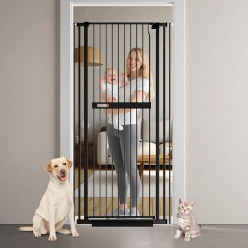 Xifamniy 180cm Extra tall cat gate Tall pet gate,Dog tall gate are commonly used to restrict access to pets and babies