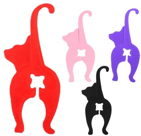 Dog Butt Bread Bag Clip, 4PCS Cute Dog Butt Bag Clip for Food Storage, Funny Animals Puppy Food Bag Cinchs Clips Kit, Reusable Puppy Bread Bag Sealing Clips Set, for Kitchen Gadgets