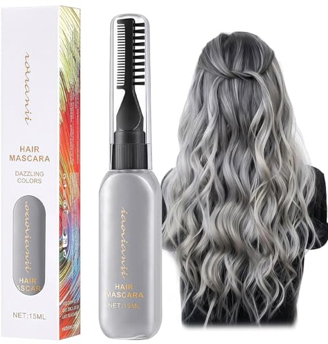 Hair Dye Hair Chalk, Temporary Hair Dye, Grey Hair Colour Spray Hair Mascara, Coloured Hair Spray Wash in Wash out Hair Colour Stick for Women Men