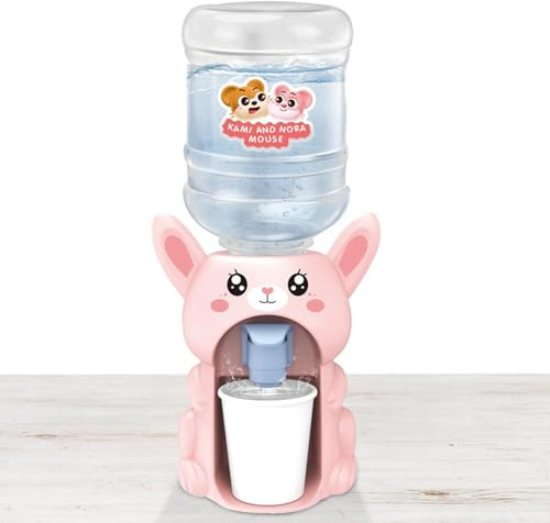 Mini dispensador de agua de juguete, dispositivo de cocina realista para niños | engañe el juguete para jugar para niños pequeños, enfriador de agua accionado por acción para salas de juegos