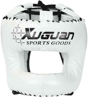 Wansiman Boxkopfschutz,Box Kopfschutz,Kopfschutz Boxen,Boxhelm FüR Sparring,KopfschüTzer Training Head,MMA Kickboxen Kampfsport Thaiboxen Gesichtsschutz,Verstellbare,FüR Kampfsport