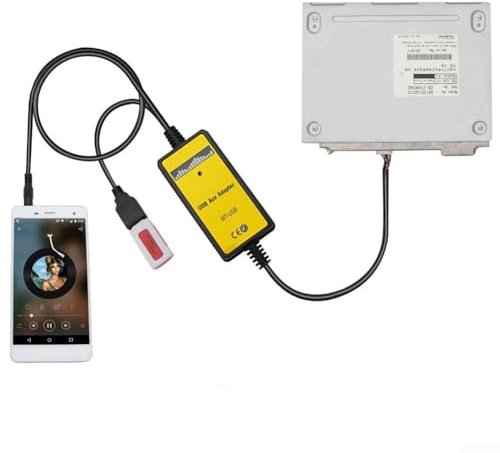 Adaptador de audio MP3 USB AUX para Toyota Corolla Camry, compatible con reproductor de CD de 3 5 mm, entrada AUX MP3 WMA decodificador soporta control de música en el volante