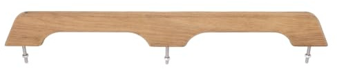 ZDETGU Pasamanos de Teca para Barcos, de Agarre de Madera de 2, 22 Pulgadas para Cubierta de RV Marino, Riel de Madera de Teca Podrido con Soportes de Perno para un Agarre Seguro