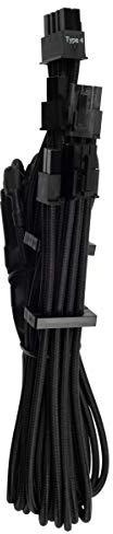Cables PCIe (connecteur Double) Type 4 Gen 4 à gainage Individuel CORSAIR Premium – Noir