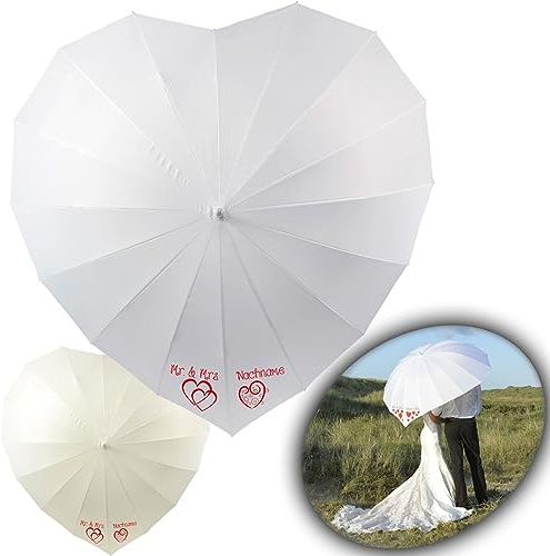 iX-brella Hochzeitsschirm Brautschirm Wedding Heart