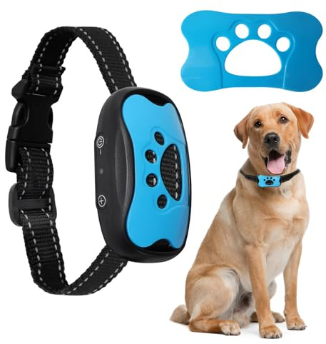 Anti Bark Collars for Dogs, Rechargeable Bark Collar with 7 Adjustable Sensitivity Levels, Smart Dog Barking Collar Humane Vibration Beep Anti Barking Device for Small Medium Large Dogs