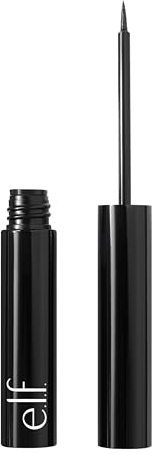e.l.f. H2O Proof Inkwell Eyeliner Pen - Eyeliner liquide hautement pigmenté et résistant à l'eau - Finition mate - Végétalien et sans cruauté envers les animaux - Film noir