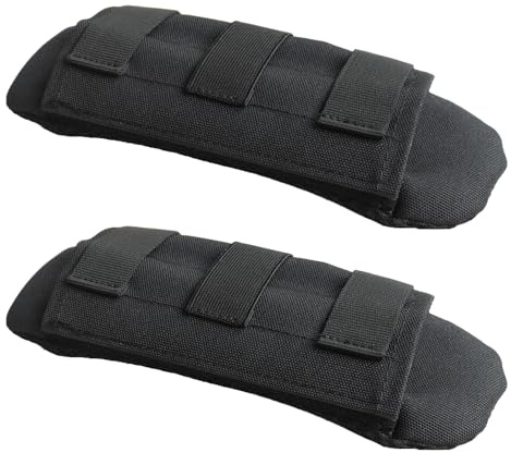 Shoulder Strap Pad for Optimal Weight Distribution, Plate Carrier Shoulder Pads with Velcro, Backpack Strap Pads, Shoulder Strap Cushion for Tactical and Weighted Vests, Body Armor, Waist Belts
