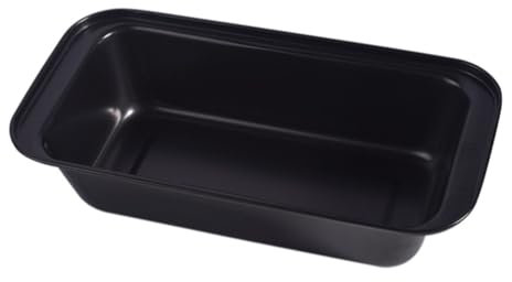 Molde para Tartas Herramientas for hornear, molde for tostadas rectangulares, caja for tostadas, Pan, pastel, bandeja for hornear antiadherente, uso en horno ( Color : Black , Size : 25.5x13.2x6cm )
