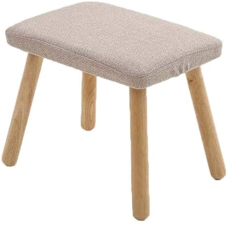 CCKUHN Ottoman-Fußstütze, Ottoman-Hocker, Fußstütze, quadratischer Fußhocker, moderner gepolsterter großer Fußhocker und 4 Beine (Bule Einheitsgröße) (Beige Einheitsgröße)