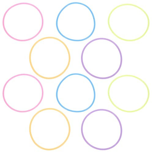 Toyvian 10 Stück im Dunkeln Leuchtende Armbänder 2 5 Mm Leuchtende Silikon-Armbänder Bunt Karneval Schulanfang Neon-Partygeschenk für Schüler Kinder Orange