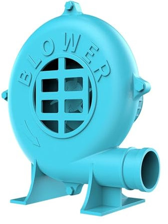 Petit Ventilateur Soufflant, Ventilateur Puissant, Ventilateur de Forge, Ventilateur de Combustion, Ventilateur Centrifuge Électrique Portable en Fonte, Pour Feu de Barbecue Extérieur(490mm)