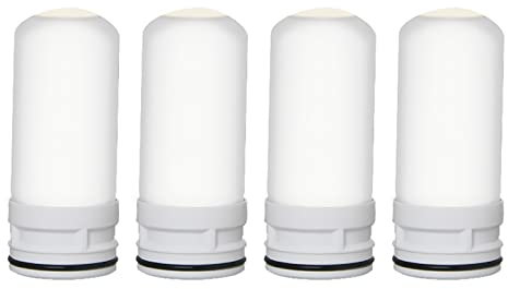 Lot de 4 cartouches filtrantes pour robinet de douche, percolateur, purificateur d'eau et nettoyage