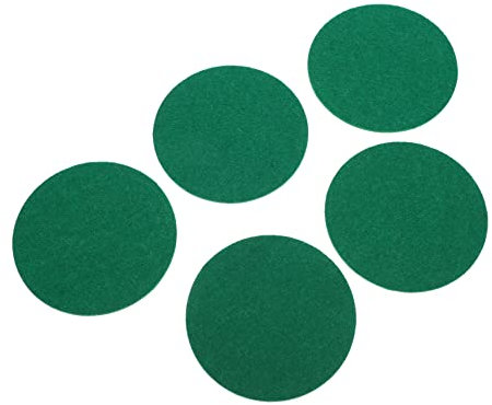 YARNOW 10stücke Teiliges Runde Air Hockey Filzschieber Pads Zähes Polyesterfaser-Material Selbstklebende Hockey Pusher Zubehör Verschleißfest Robuste Schutzpolster Für Air Tische