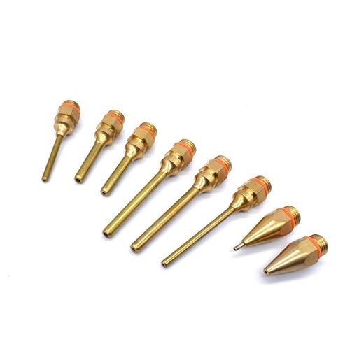 18 Pz/set-8 Pistola for Colla Ugello in Rame Piccolo foro Lungo Corto di Grande Diametro Accessori for Pistola for Colla a Caldo for Inviare Chiave/Coperchio in Gomma Creazione senza sforzo(SET-8)