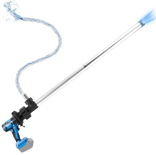 Catolsss Regenfasspumpe für Makita 18V,Bürstenlon kompakt 10000 U/min mit 2 Geschwindigkeiten,Tragbare umpfpumpe mit 3/4 Auslass 791 GPH, für Pool/Garten/Teich/Wohnmobil/Boot (ohne Akku)