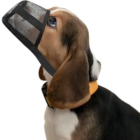 SUNNIFLY Maulkorb für Hunde, Maulkorb für Kleine Hunde, Verstellbare Welpenmaulkörbe, zur Verhinderung von Bissen, lautem Bellen und Versehentlichem Verschlucken