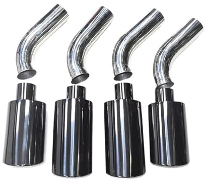 Tailpipe Modification 4 Piece Auto Car Exhaust Pipe Tip 304 Stainless Steel For Benz G-Class W463 G500 G550 G63 Exhaust Tip Nozzle Exhaust Tip Trim(Black)