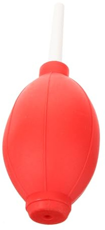BAZEITFLOW Ohrreinigungsball Satz Rot Handbirne mit Sicherheits Ohrstöpsel Rutschfest Multifunktional für Wasserabsaugung und Haarstyling Leicht und Tragbar Ohrpflege für Erwachsene
