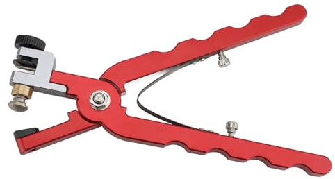 Xiuganpo Pinza per Punzonatura Rotonda in Pelle, Foro per la Cintura di Orologio in Acciaio Inossidabile con una Presa Comoda, Punzonatura per Cinture Sottili, Scarpe, per Orologiai e