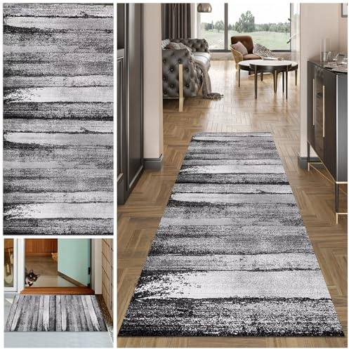 MXOUAJ Alfombra de Pasillo y Cocina Moqueta por Metros Alfombra Cocina Lavable Antideslizante Alfombra Corredor Tapete Larga 40 x 160 cm Alfombra para Pasillos Felpudo Entrada Lavadero