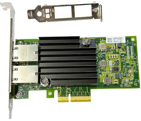 Tarjeta de Red 10GbE Compatible con Intel X550, Doble Puerto RJ45 PCIe 3.0 | 10GbE/5GbE/2.5GbE/1GbE, PCIe 3.0 x4, 2 puertos RJ45 para servidor, NAS y estación de trabajo