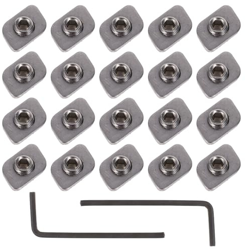 HONITANO 20pcs Combination Window Limiters Door Window Limiters Restriction Lock Sliding Support Security Bars Slide Door Stoper Silver
