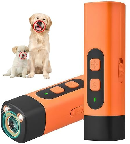 AAFGVC Anti-Bell-Halsbänder Ultraschall-Hundeabwehrgerät mit Taschenlampenfunktion-Sanfte Ultraschall‑Ablenkung zur Verhaltenskorrektur – Ideal für Garten, Spaziergänge und Training zu Hause (1 pcs)