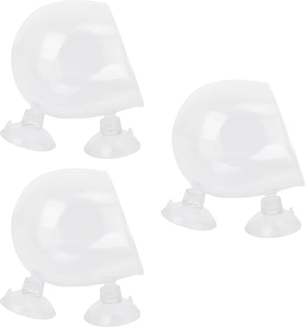 HAPINARY Pot de Plantation en Verre Blanc pour Plantes Aquatiques 3pcs, Pratique et Facile à Utiliser, pour Aquarium et Bassin de Jardin