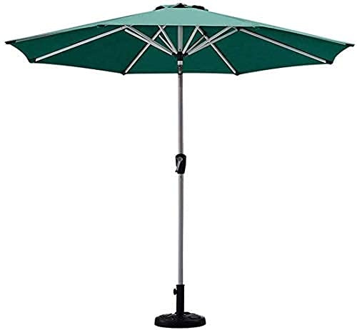 Ombrellone da Giardino Ombrellone da Giardino 9ft/270cm Ombrellone da Tavolo per Mercato Esterno con Pulsante di inclinazione e manovella, Perfetto per Esterni, Giardino, Cortile, Spiaggia, Campeggio