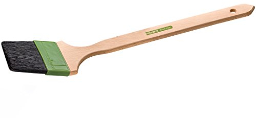 Colorus High Premium Heizkörperpinsel 75 mm | Winkelpinsel Solid für zähe und lösemittelhaltige Lacke und Farben | Lackierpinsel mit stabilisierten Chinaborsten | Lackpinsel | Eckenpinsel