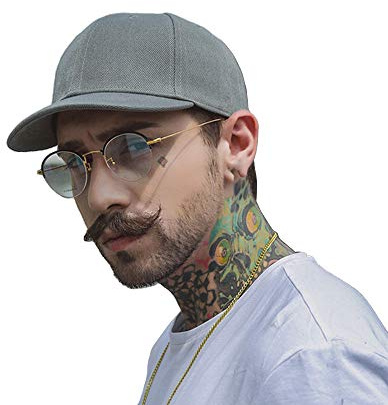 CLAPE Short Brim Cap Baumwolle Basecap mit kurzem Schirm Strukturiert | Verstellbar,Einfarbig,Gebogene Krempe Baseballkappe für Hip Hop,Alltag,Casual,Streetwear