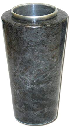 legendURN Grabvase aus Granit Zylinder dunkel (Wandvase) | Sie suchen nach Einer schicken Grabvase aus Granit? Dann sind Sie bei Urnengeschäft genau richtig. Top Friedhofsvasen zu fairen Preisen. €€€