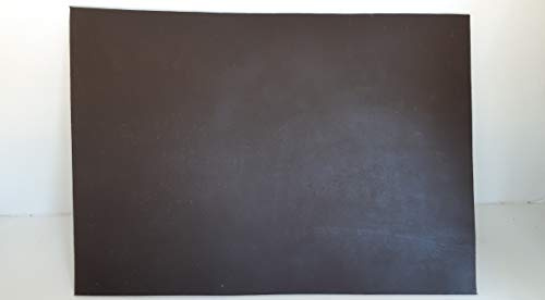 Gerberei Schachenmayr Leder 24x34 cm großer Lederzuschnitt, Spalteder, Dunkelbraun Dickleder, kräftige, pflanzlich/vegetabil gegerbte, mit ca. 2,8 mm Stärke
