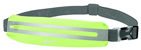 Nike Slim Waistpack 2.0 Bauchtasche, mit elastischem Gurt, Reißverschluss um Schlüssel oder Wertgegenstände zu verstauen, reflektierendes Logo N.0100.0828.701.OS