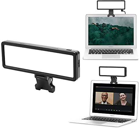Newmowa 100pcs de luz de Video LED ultrabrillante, 3200K-5600K Panel de luz LED de Brillo y Temperatura de Color Ajustable para videoconferencia, Trabajo Remoto, educación, Llamadas con Zoom