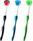 Brosse à langue, grattoir à langue, nettoyeur de langue, brosse grattoir à langue, brosse nettoyeur de langue, brosse à langue aide à combattre la mauvaise haleine (Noir & Bleu & Vert)