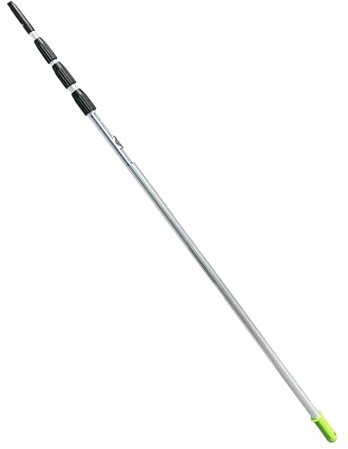 Axis Line | Teleskopstange sechs Meter | 6 Stangen wählbar 1,7/3 /4/4.5/6 Meter | Freeline Edition mit Gleitstein + Grip Protector | Reinigen von Glas Fenster Terassendach Solar (6 M)