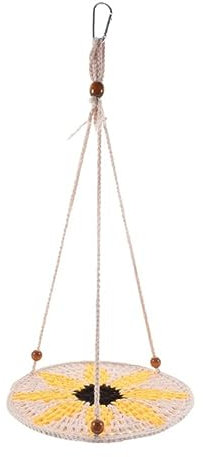 Leadigol Reptilien-Hängematte, Schaukel, Hängebett, kleines Haustier, Hamster, Meerschweinchen, Kletterspielzeug, handgewebte Hängematte, Schaukel, für Eidechsen, Bartagamen, Hamster, Ratten, Vögel,