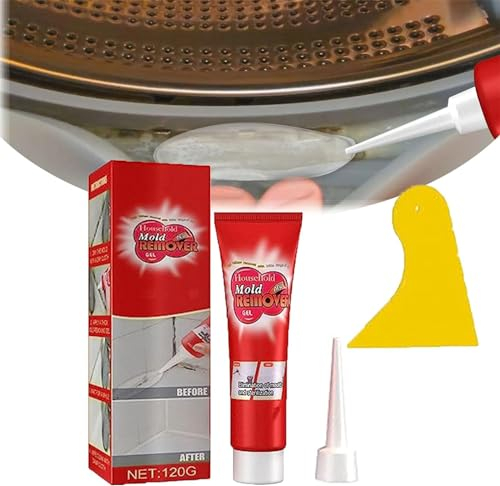 Ashopfun Flinzor Dissolvant de moisissures – Gel nettoyant Flinzor pour enlever les moisissures, gel magique avec racloir, pour carrelage, meubles, murs (1 pièce)