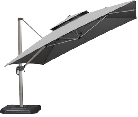 Blanketswarm 3 X 3 M Outdoor-Pavillon-Ersatzüberdachung, mit Entlüftung, 9,6 X 9,6 Fuß, Zweistufige Pavillon-Abdeckungen für Hof, Terrasse, Garten, Überdachung, Sonnenschutz