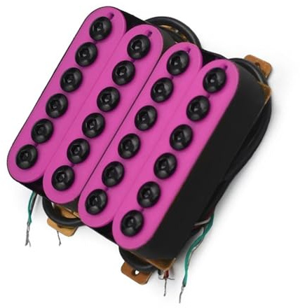 Rosa, lila, verstellbarer Metall-Humbucker für E-Gitarre, verstellbare Schraub-Kunststoffspule Ersatzteile Für E-Gitarren-Tonabnehmer