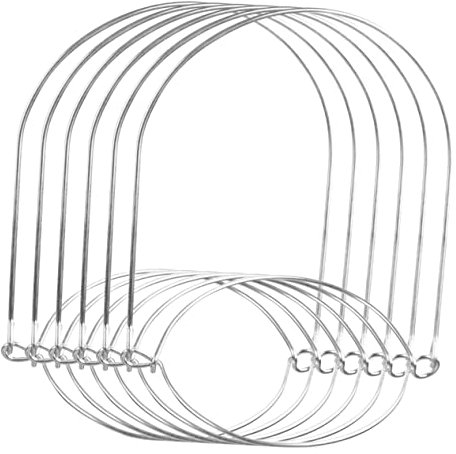 VILLFUL 6pcs Metal Mason Jar Handles Stainless Steel Wire Hangers for Wide Mouth Canning Lids Practical Mason Jar Accessories for Hanging